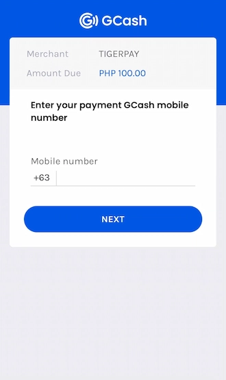 💥Step 3: Member fills in the mobile number.