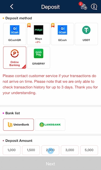 💥Step 1: Select the payment method using Online Banking.