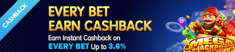 EVERY BET EARN CASHBACK